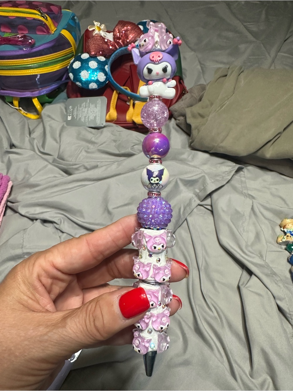Purple kuromi Bead Pen